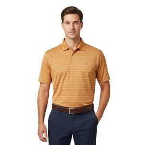 Peter Millar Summer Comfort Striped Collared Short Sleeve Polo Shirt Size Medium
